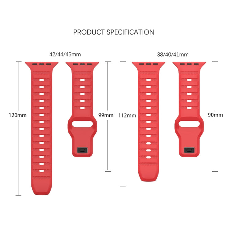 Dot Texture Fluororubber Watch Band, For Apple Watch 3 38mm, For Apple Watch 3 42mm, For Apple Watch 2 42mm, For Apple Watch 2 38mm